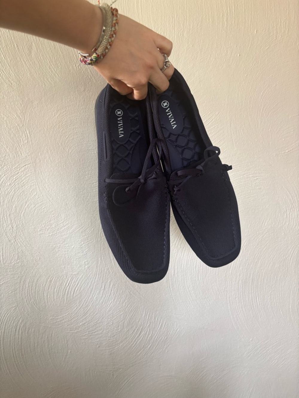 VIVAIA Navy Square Toe Casual Loafers Women’s Size 43